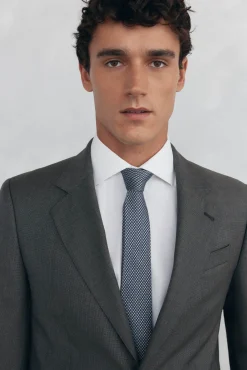 Pedro del Hierro Blazers|Blazers-Blazer bege slim fit Cizento