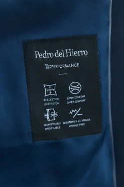 Pedro del Hierro Blazers|Blazers-Blazer bi-elástico liso e sob medida Azul