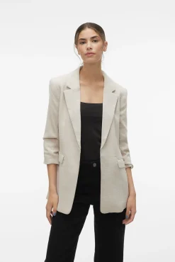 Vero Moda Blazers-Blazer básica Tostado