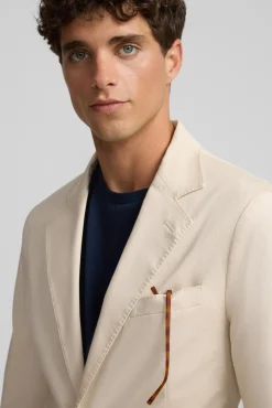 Silbon Blazers|Blazers-Blazer casual Tostado