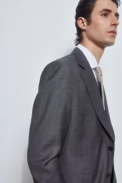 Pedro del Hierro Blazers|Blazers-Blazer cinzento bi-stretch slim Cizento