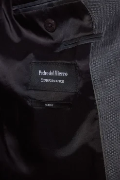 Pedro del Hierro Blazers|Blazers-Blazer cinzento bi-stretch slim Cizento