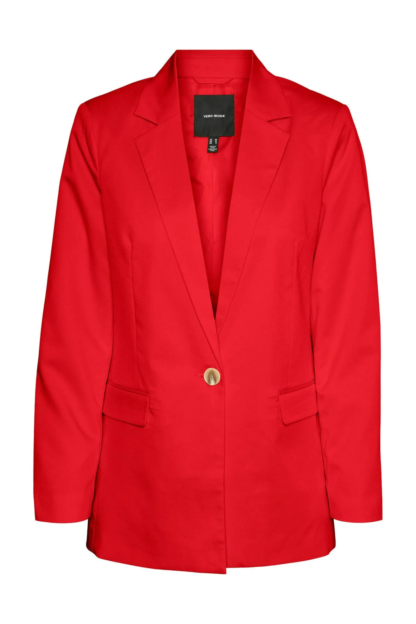 Vero Moda Blazers-Blazer com botões e manga comprida Vermelho