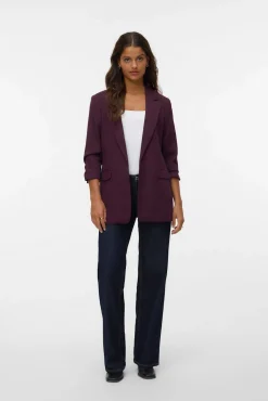 Vero Moda Blazers-Blazer com manga 3/4 Roxo