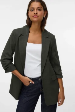 Vero Moda Blazers-Blazer com manga 3/4 Cinzento