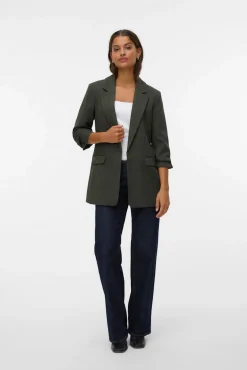 Vero Moda Blazers-Blazer com manga 3/4 Cinzento