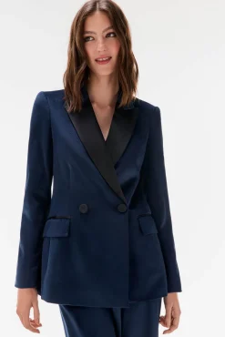 TFP by Tamara Falcó Blazers-Blazer combinado Azul