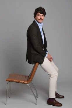 Cloking Blazers|Blazers-Blazer de lã Verde