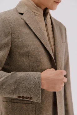 Cortefiel Blazers|Blazers-Blazer de lã com vistas removíveis Tostado