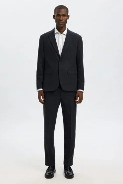 Selected Blazers|Blazers-Blazer de lã slim fit Azul