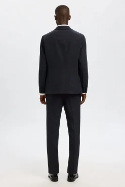 Selected Blazers|Blazers-Blazer de lã slim fit Azul