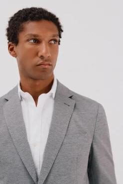 Cortefiel Blazers|Blazers-Blazer de malha Cinzento