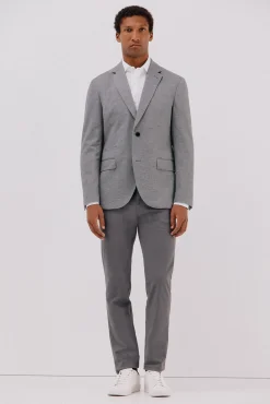 Cortefiel Blazers|Blazers-Blazer de malha Cinzento