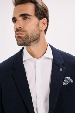 Jack & Jones Blazers|Blazers-Blazer de malha slim fit Azul