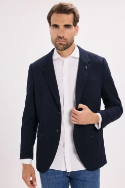 Jack & Jones Blazers|Blazers-Blazer de malha slim fit Azul