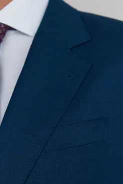 Pedro del Hierro Blazers|Blazers-Blazer estruturado slim fit bi-elástico Azul