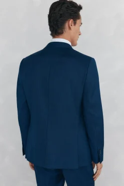 Pedro del Hierro Blazers|Blazers-Blazer estruturado slim fit bi-elástico Azul