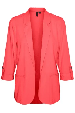 Vero Moda Blazers-Blazer feminino aberto com lapela Subiu