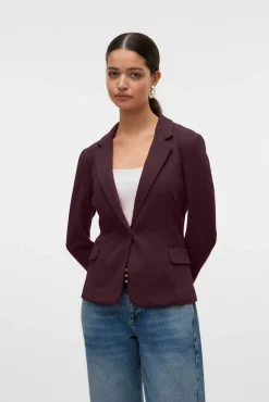 Vero Moda Blazers-Blazer feminino de manga comprida com bolsos Roxo