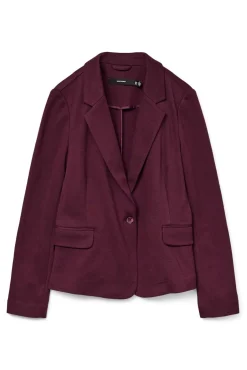 Vero Moda Blazers-Blazer feminino de manga comprida com bolsos Roxo