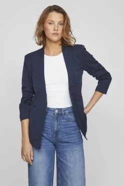 Vila Fatos|Blazers-Blazer manga 3/4 Azul