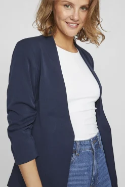Vila Fatos|Blazers-Blazer manga 3/4 Azul