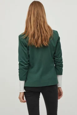 Vila Fatos|Blazers-Blazer manga 3/4 Verde