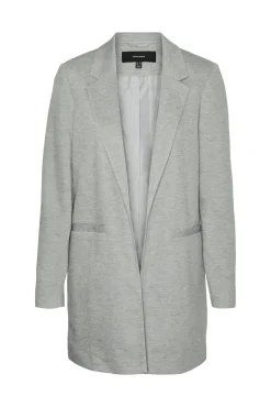 Vero Moda Blazers-Blazer manga comprida com bolsos Cinzento