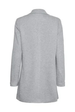 Vero Moda Blazers-Blazer manga comprida com bolsos Cinzento