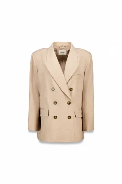 Slowlove Blazers-Blazer oversized Tostado