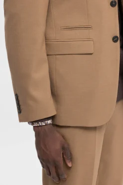 Selected Blazers|Blazers-Blazer Slim Fit com lã Castanho