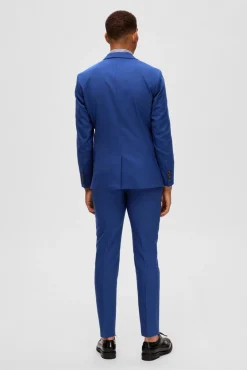 Selected Blazers|Blazers-Blazer Slim Fit com lã Azul