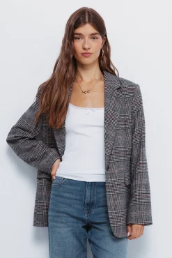 Springfield Blazers-Blazer xadrez azul