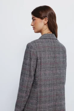 Springfield Blazers-Blazer xadrez azul