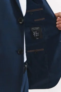 Cortefiel Blazers|Blazers-Blazer xadrez slim fit Azul