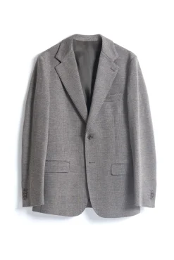 PuroEGO Blazers|Blazers-Blazer xadrez galês slim fit Cinzento