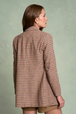 Polín Et Moi Fatos|Blazers-Blazer xadrez Hatty Castanho
