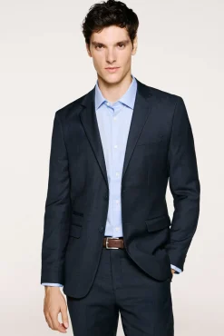 Selected Blazers|Blazers-Blazer xadrez slim fit Azul