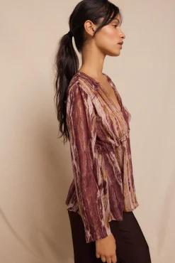 Slowlove Blusas-Blusa assimétrica Multicolorido