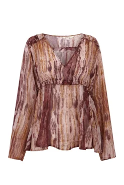 Slowlove Blusas-Blusa assimétrica Multicolorido