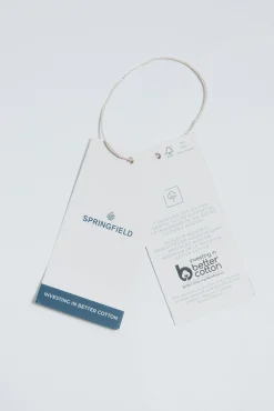 Springfield Blusas-Blusa boho com bordado de lantejoulas cru