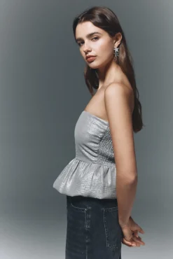 High Spirits Blusas-Blusa Bubblé cinzento