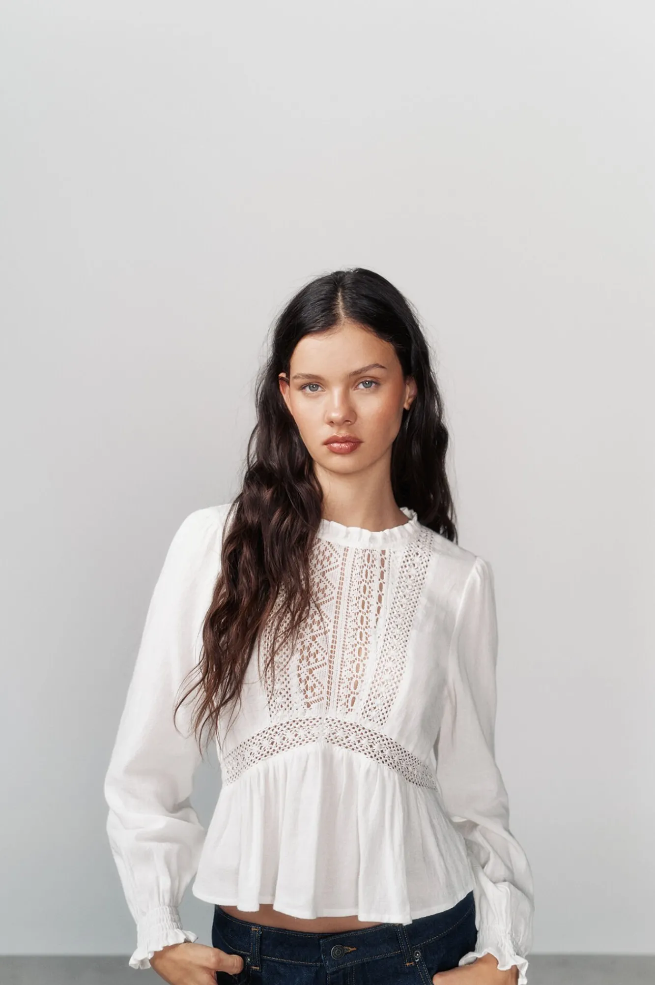 High Spirits Blusas-Blusa Caprichosa bege