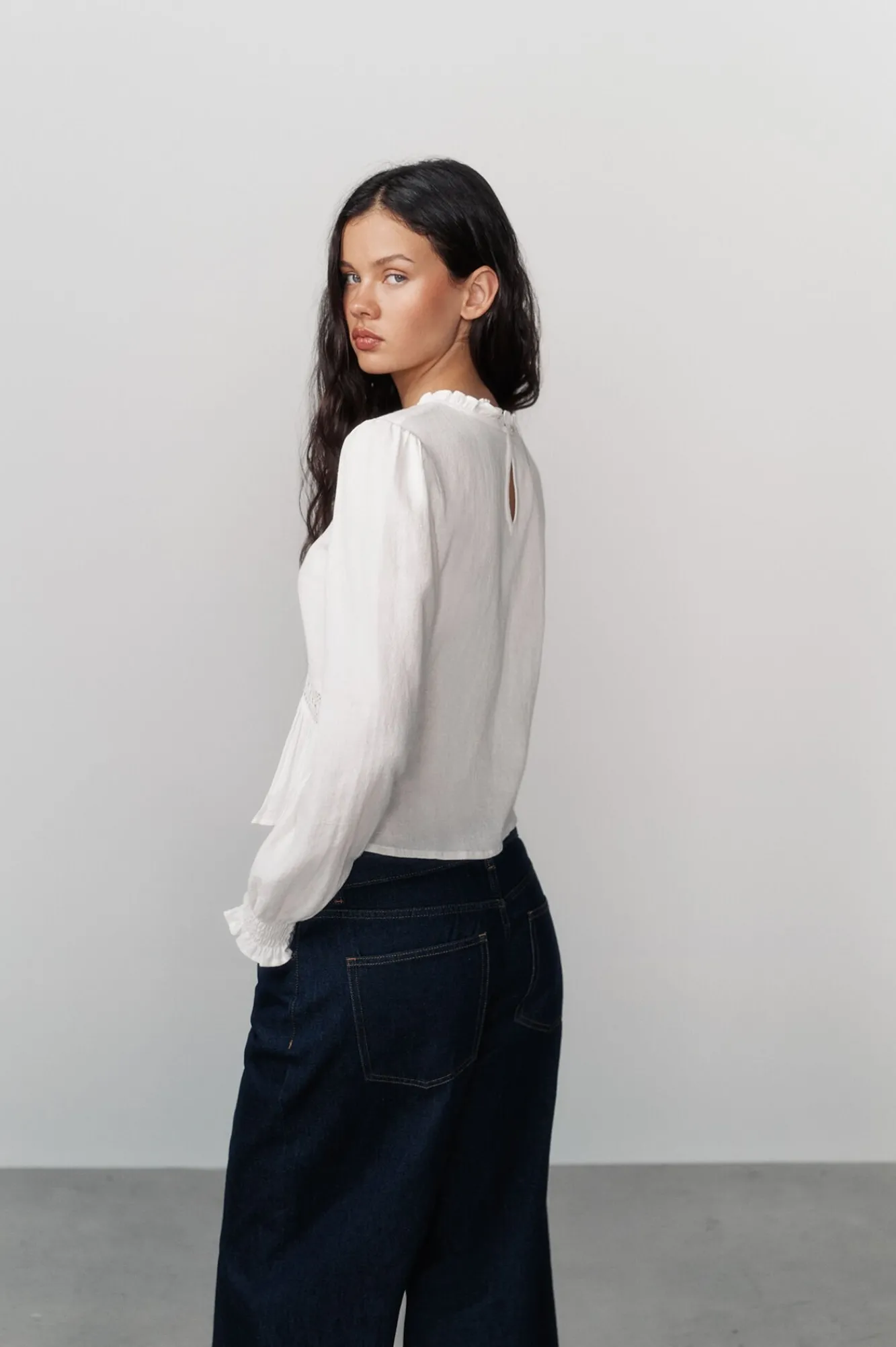 High Spirits Blusas-Blusa Caprichosa bege