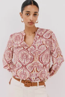 Cortefiel Blusas-Blusa com cintado = entallado frontal Granada