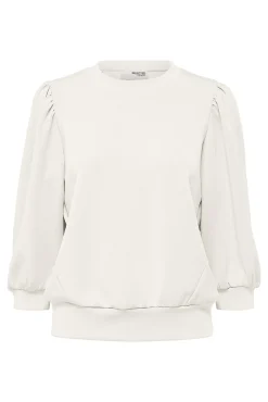 Selected T-Shirts|Sweatshirts-Blusa com manga top Branco
