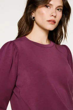 Selected T-Shirts|Sweatshirts-Blusa com manga top Roxo