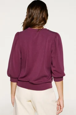 Selected T-Shirts|Sweatshirts-Blusa com manga top Roxo
