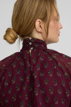 Silbon Blusas-Blusa com motivos estampado no gola Granada