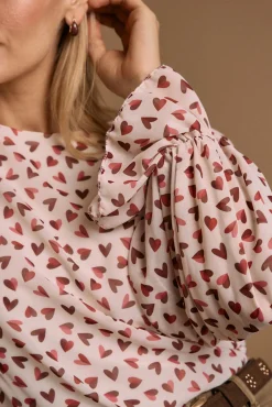 Polín Et Moi Blusas-Blusa corações de cerveja Impress&atilde;o